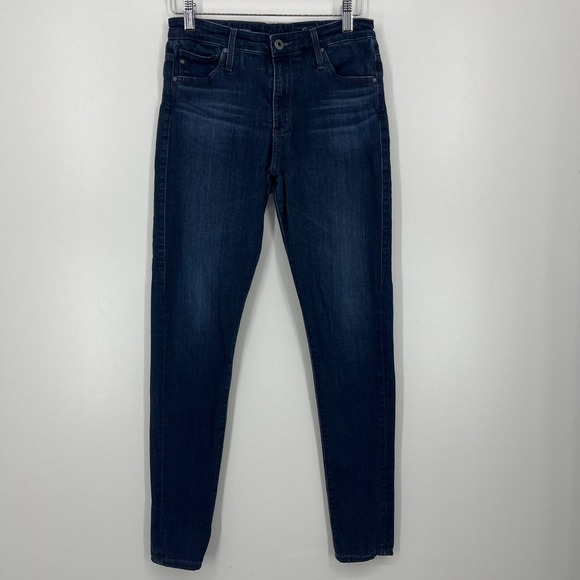AG Adriano Goldschmied Jeans Women's Size 27 Blue The Farrah Skinny High Rise - Picture 1 of 12